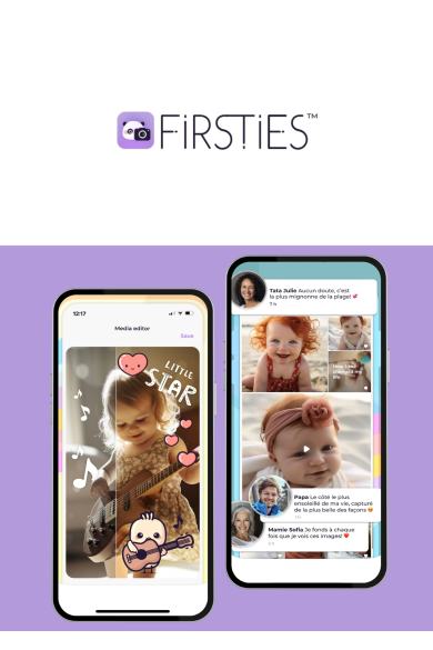 15€ d'avantages sur l'appli album bébé Firsties