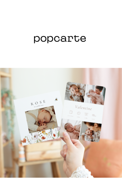 Code promo -20 % sur vos faire-part POPCARTE