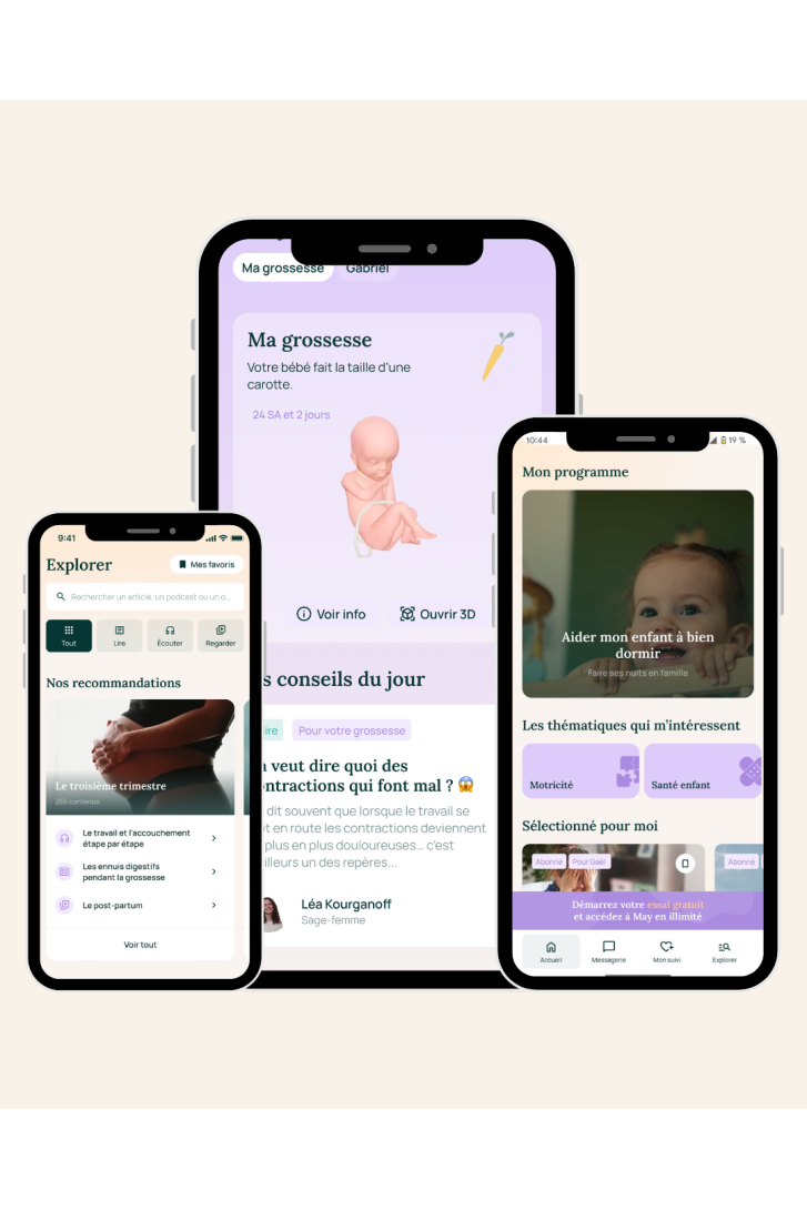 1 mois gratuit sur l'appli MAY