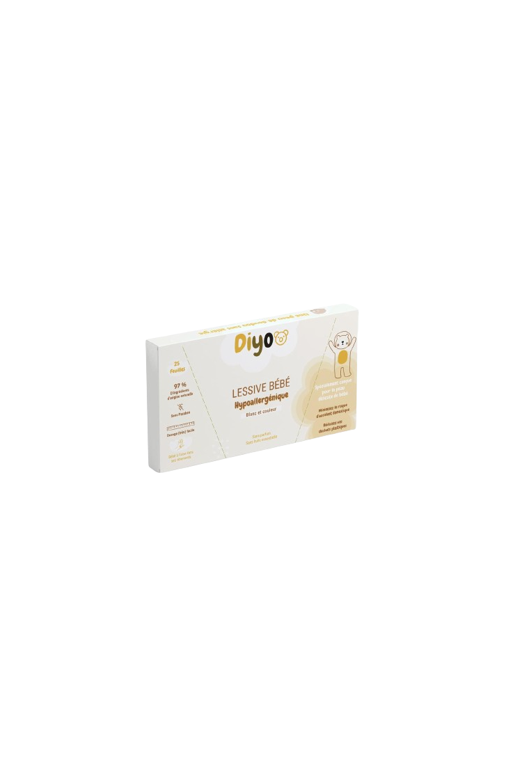 2 feuilles de Lessive bébé Diyoo