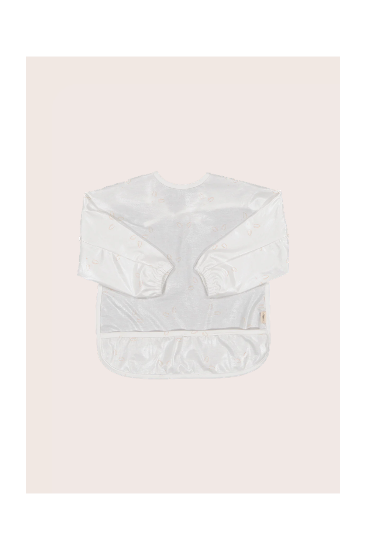 Bavoir tablier manches longues imperméable en coton bio
