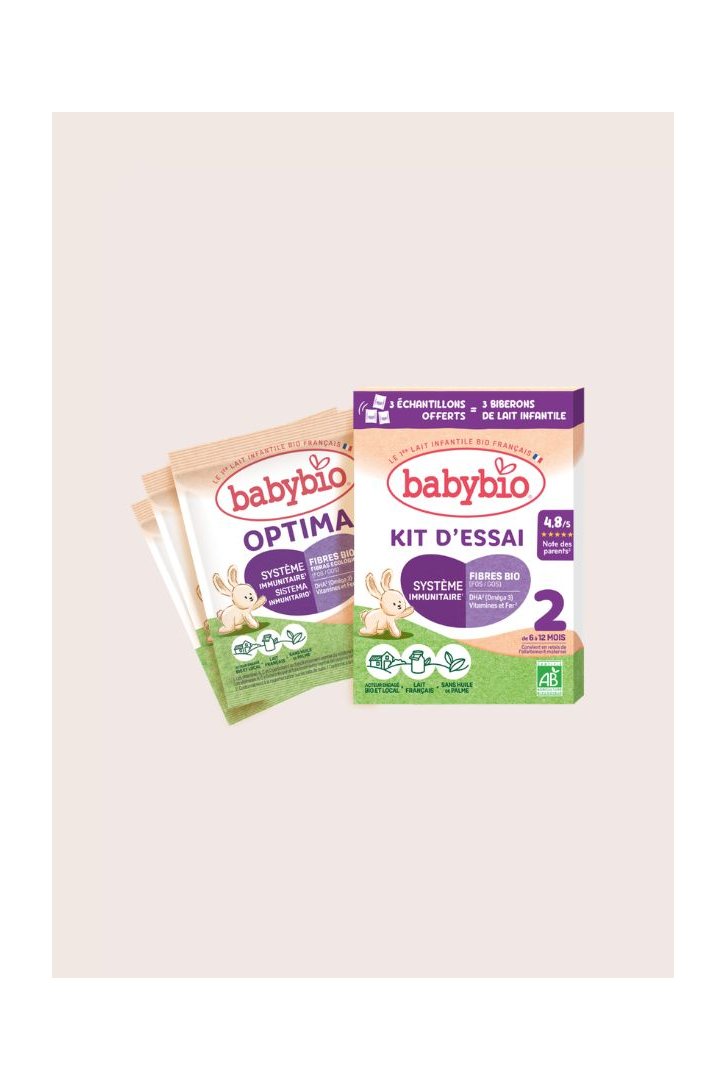 Kit d’essai de lait infantile 2ème âge - 3 dosettes (3 biberons de 180ml)